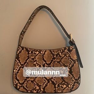 brandy melville snake skin purse